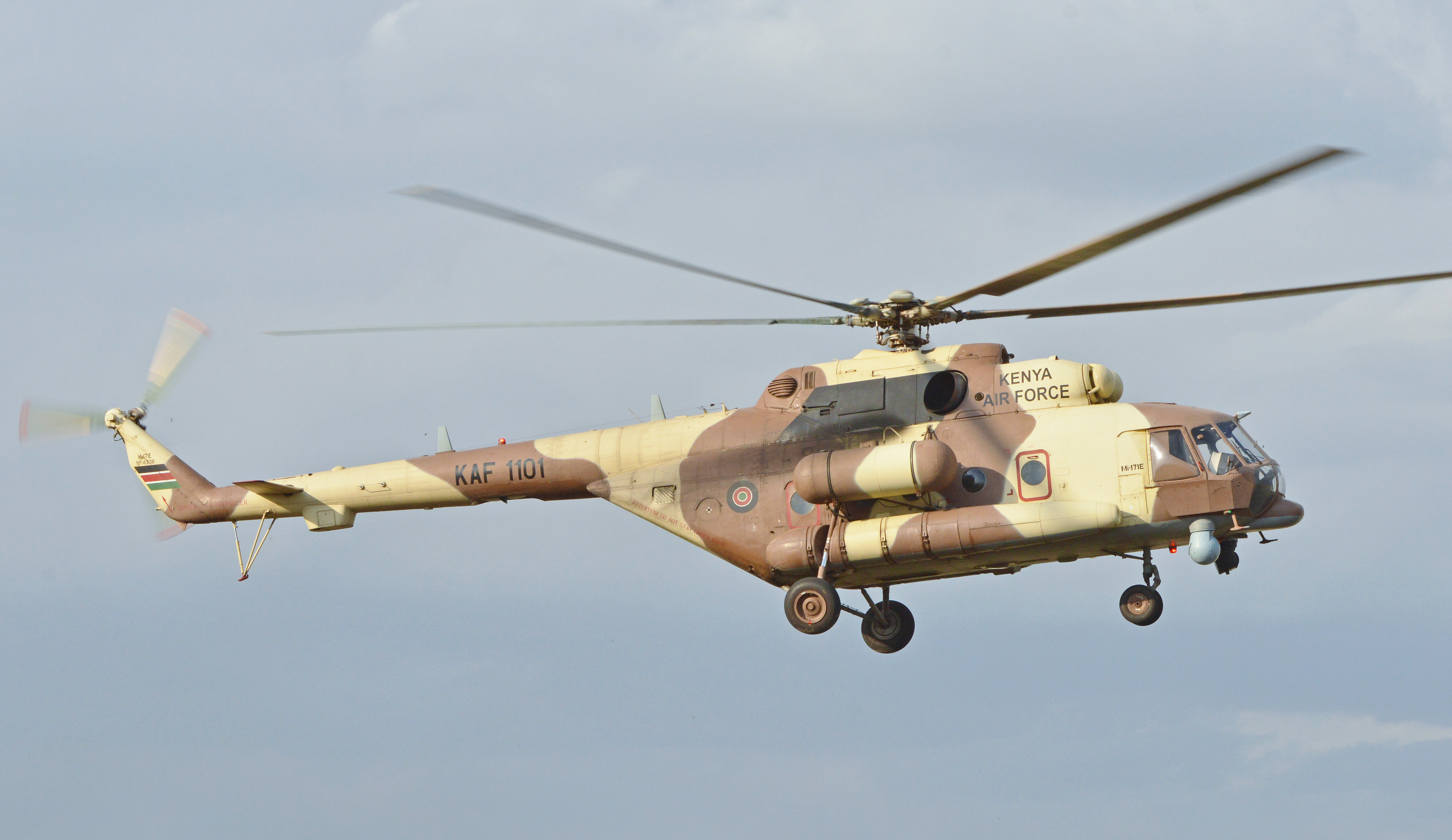 Sebuah Mil Mi-171E milik Angkatan Udara Kenya.