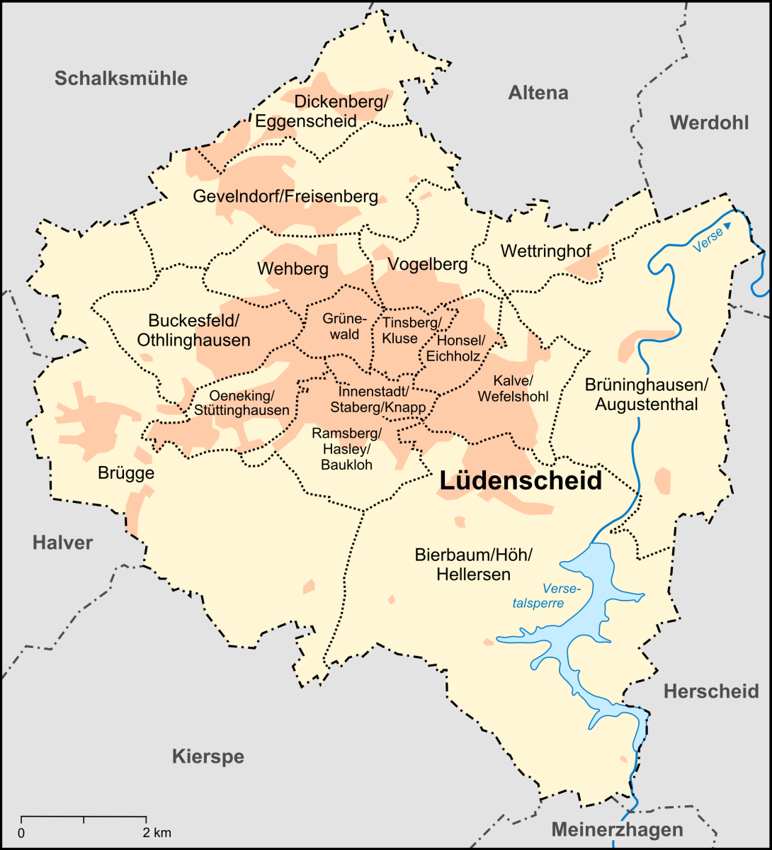 뤼덴샤이트의 통계 구역