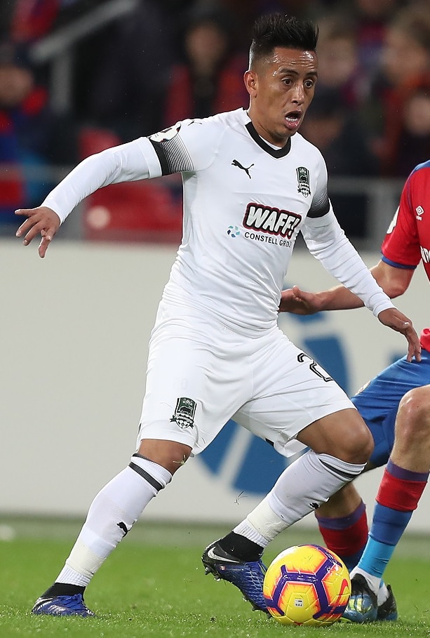 2018년 FC 크라스노다르 소속의 크리스티안 쿠에바