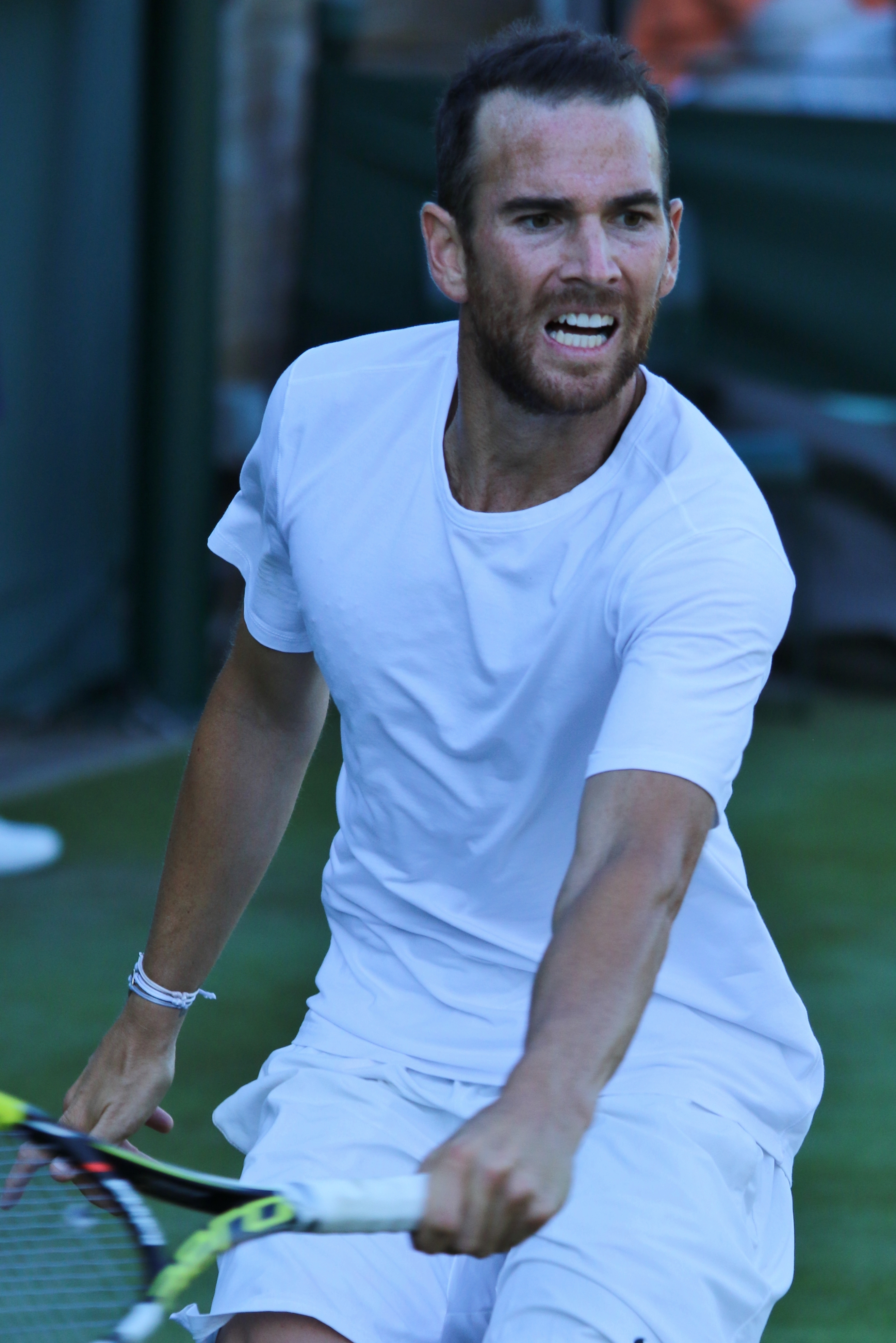 2018年ウィンブルドン選手権でのアドリアン・マナリノ