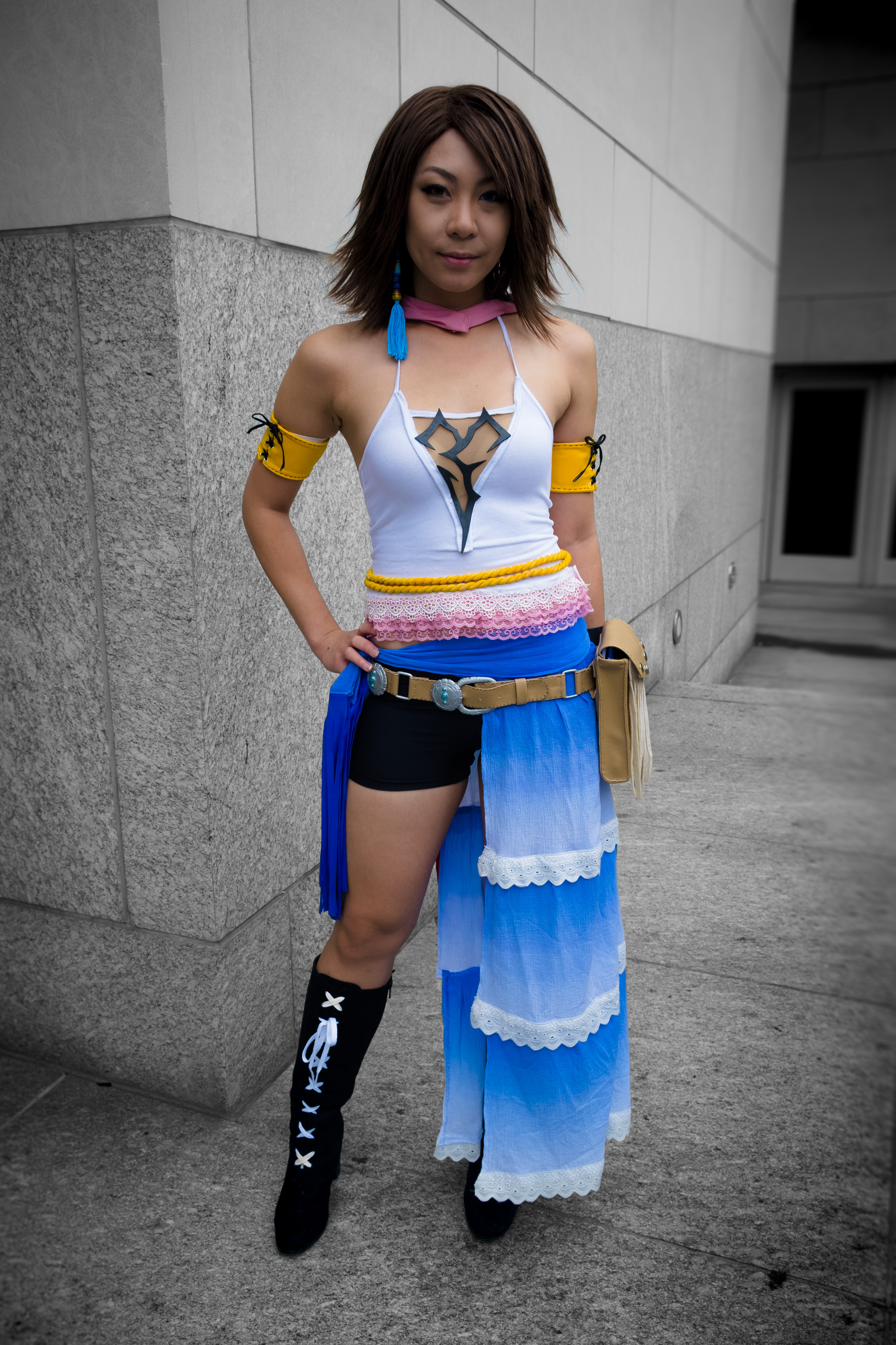ยูน่าในชุดนักอัญเชิญจาก Final Fantasy X