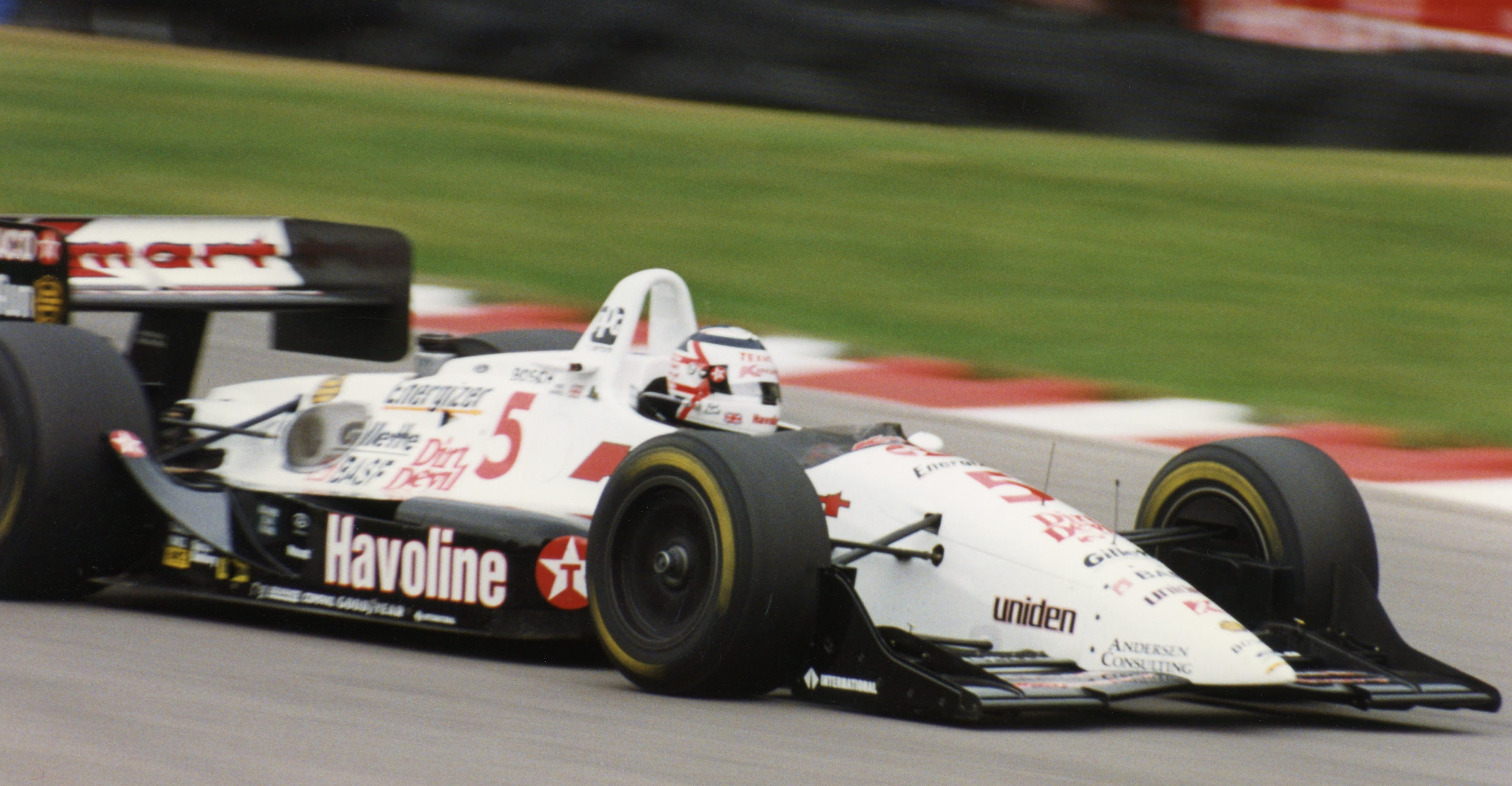 Mansell dalam siri CART pada tahun 1993.