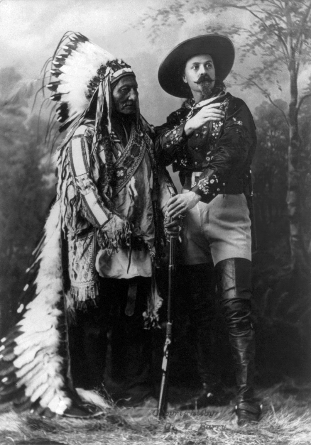 Buffalo Bill and Sitting Bull in 1885