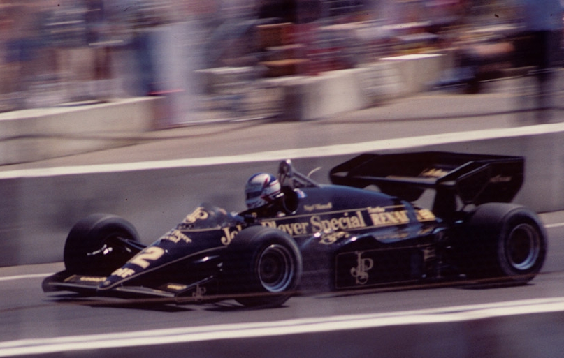 Mansell di Grand Prix F1 Dallas 1984.