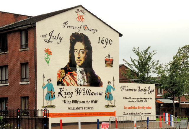 벨파스트의 벽화, 오렌지공 윌리엄과 보인 전투를 기념