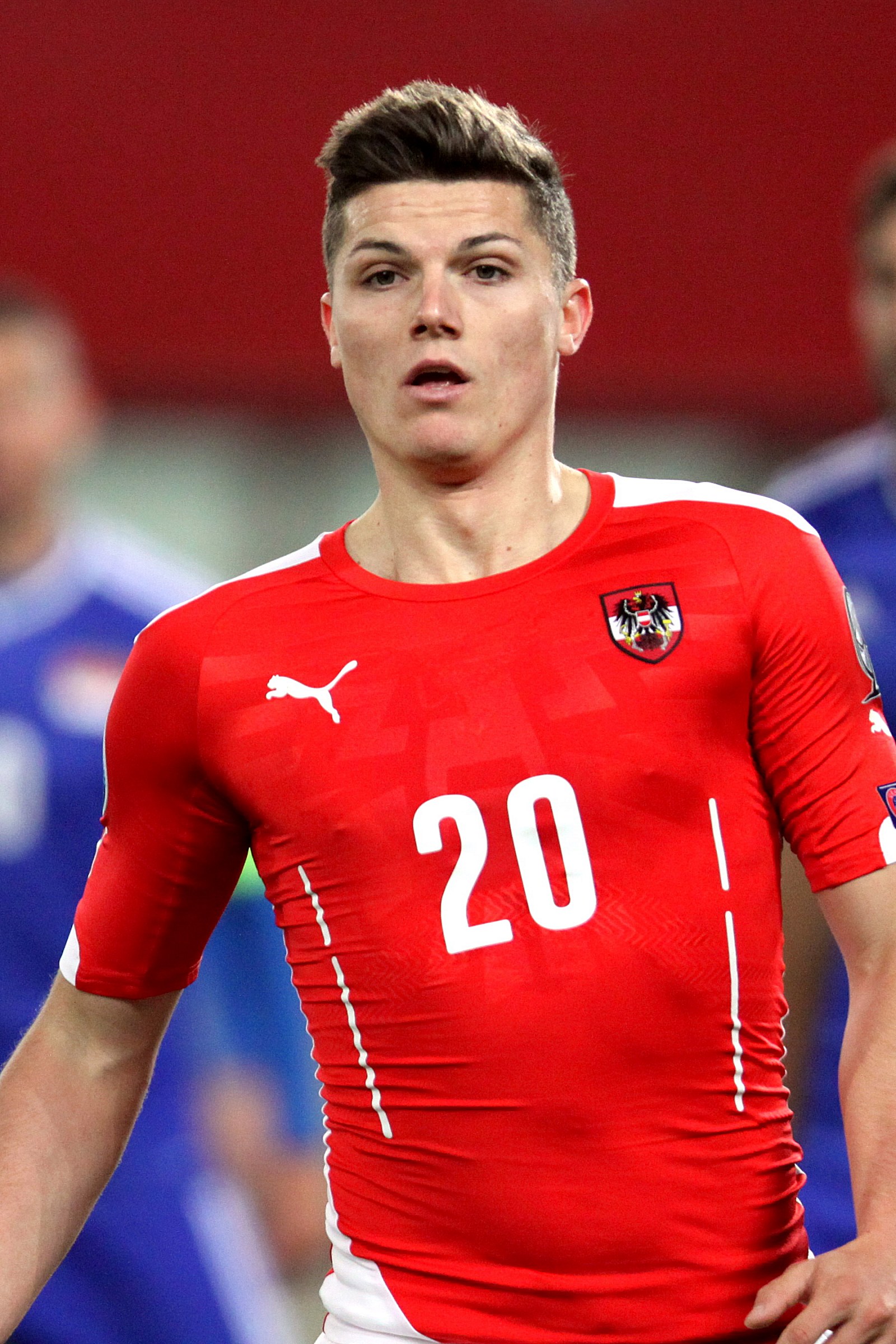 2015년 오스트리아 국가대표팀에서 뛰고 있는 자비처