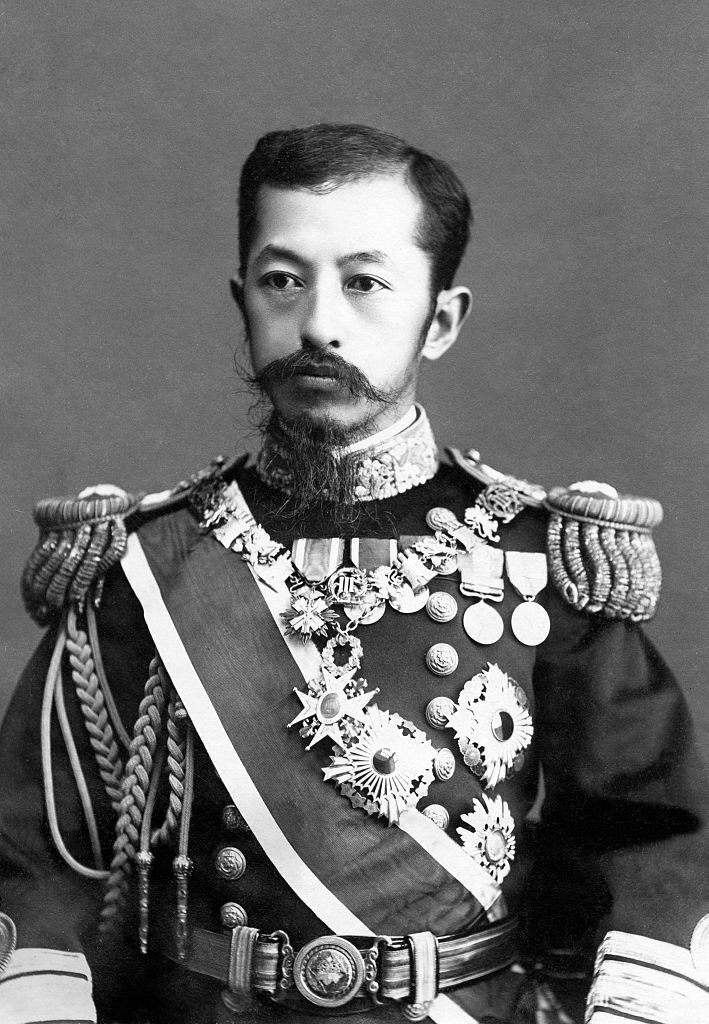 해군 대장 시절의 아리스가와노미야 다케히토 친왕 (1905년)