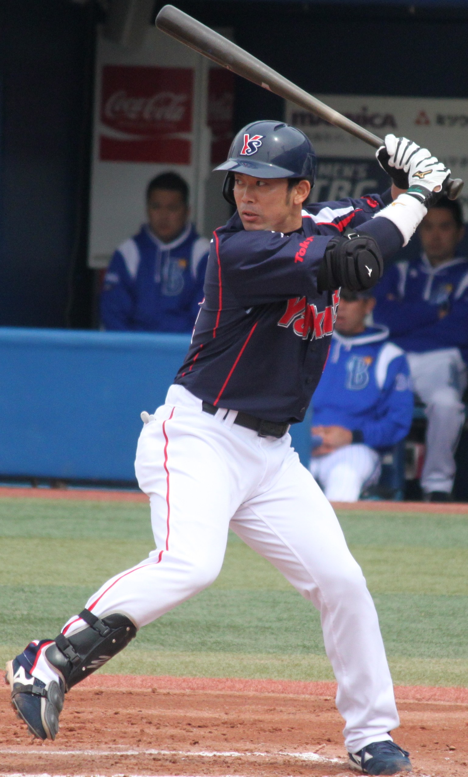 Yuhei Takai during his playing career (April 13, 2014, at Yokohama Stadium)