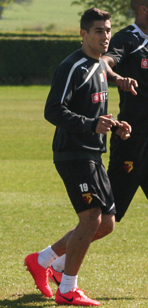 Faraoni playing for Watford in 2014