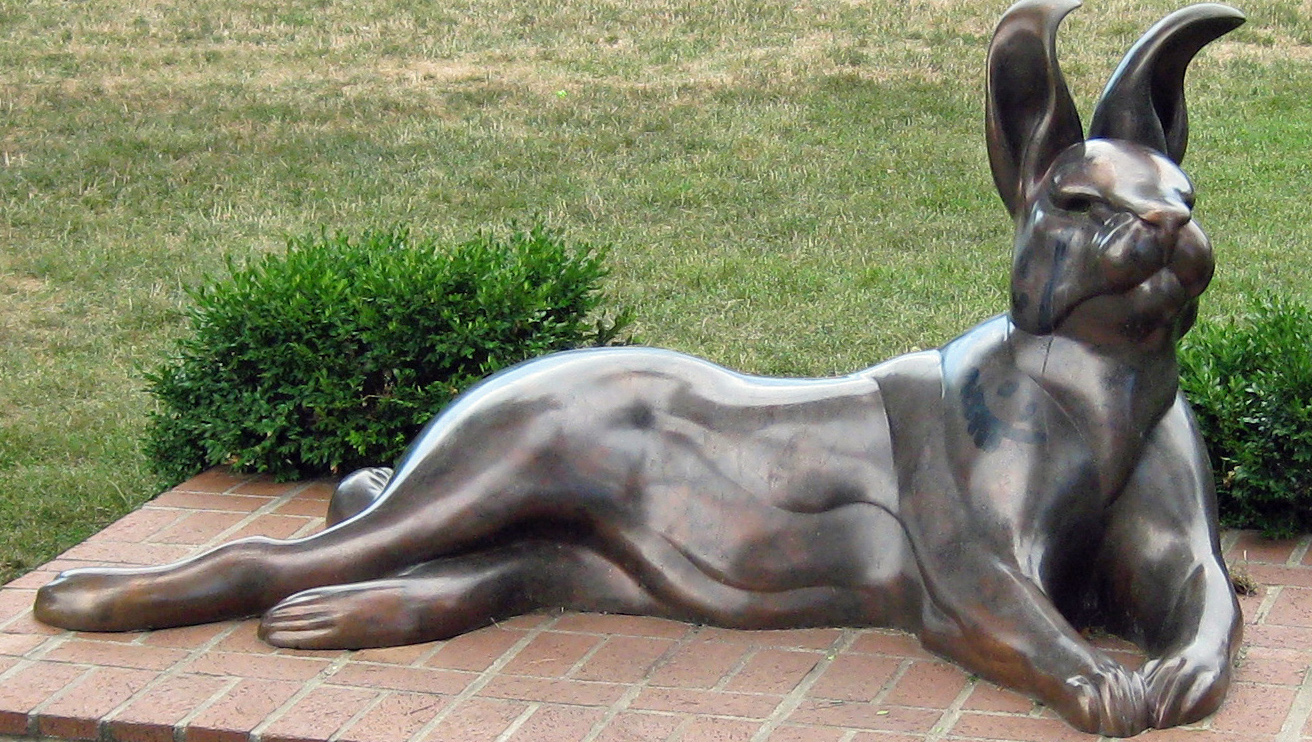 International Harvester AKA Harvey a public art sculpture in Maytag Park, Newton, Iowa.