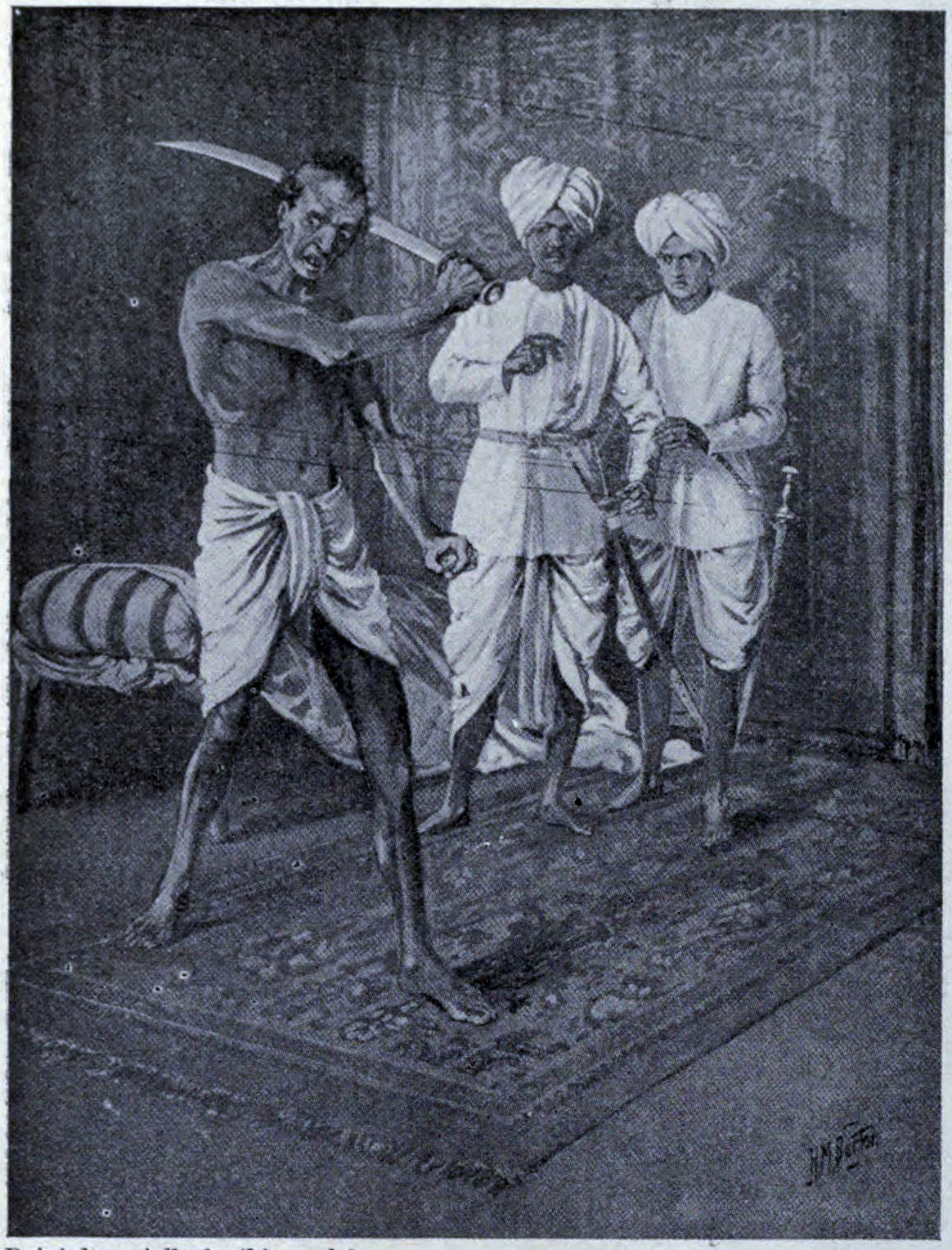 The last act of Malik Naib Kafur, 1316 CE., 20세기 예술가의 상상화