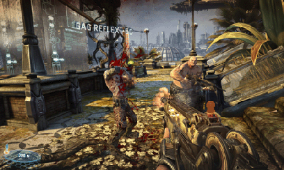 A screenshot of Bulletstorm showcasing the