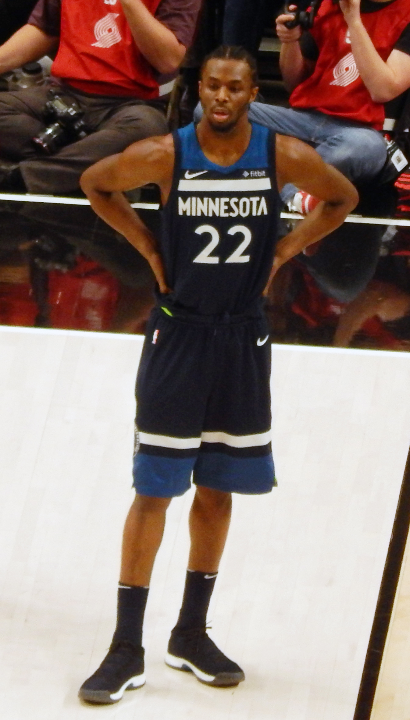 Andrew Wiggins bersama Golden State Warriors pada tahun 2022.