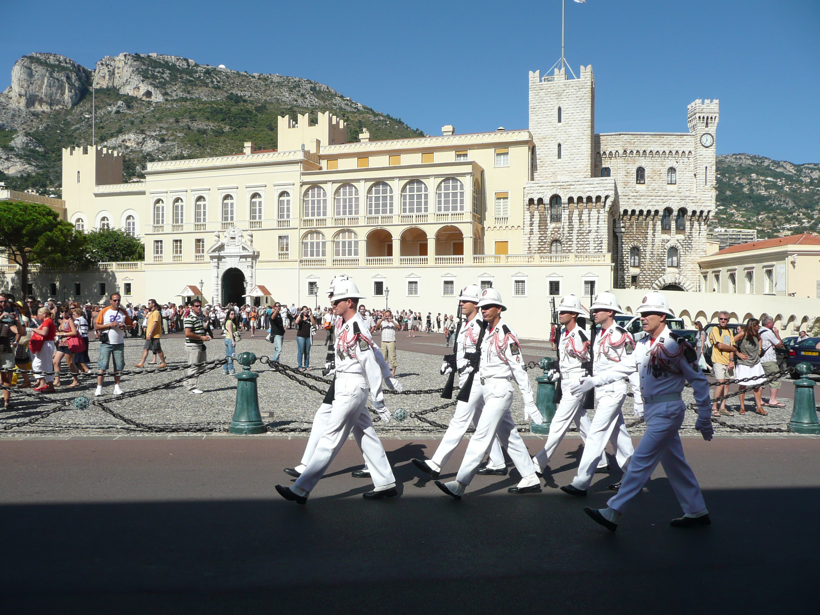 The Prince's Palace of Monaco, the official residence of the Sovereign Prince.