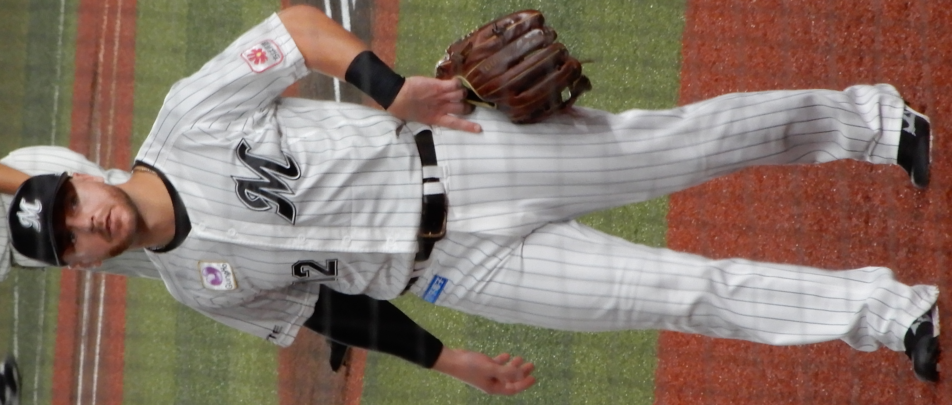 Brosseau với Chiba Lotte Marines tại Sân vận động ZOZO Marine