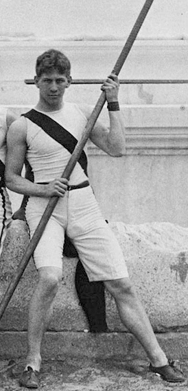 1896년 올림픽 당시의 앨버트 타일러