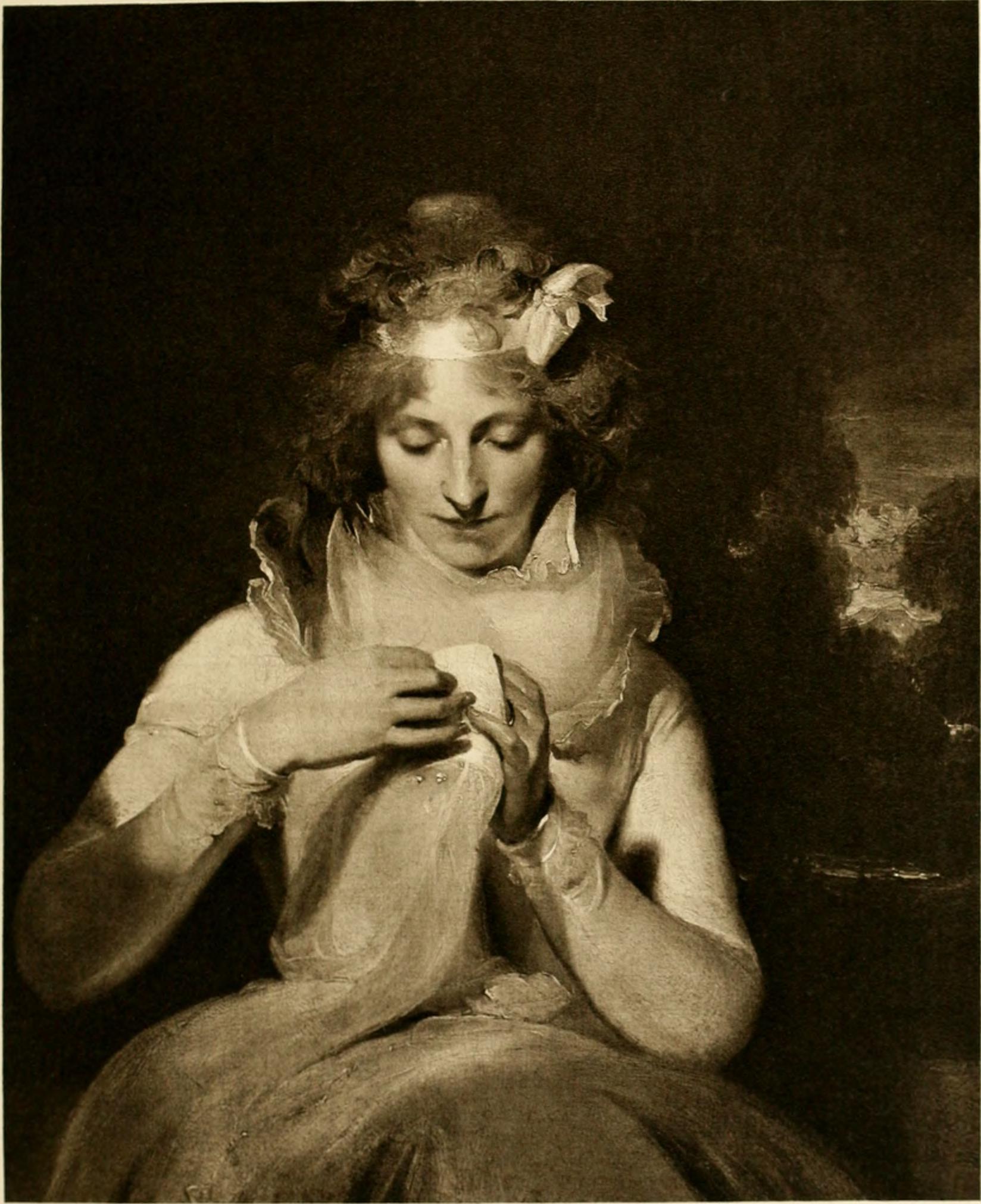 Portrait of Lady Georgiana Lennox, by Thomas Gainsborough