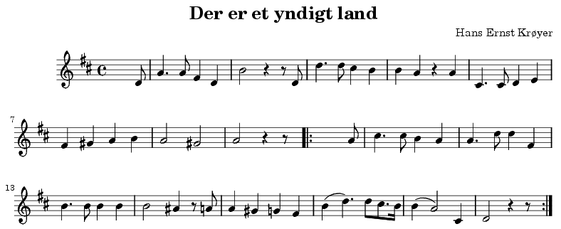 한스 에른스트 크뢰이어의 원곡 악보