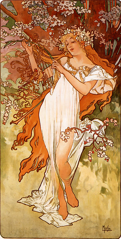 Musim Bunga oleh Alphonse Mucha