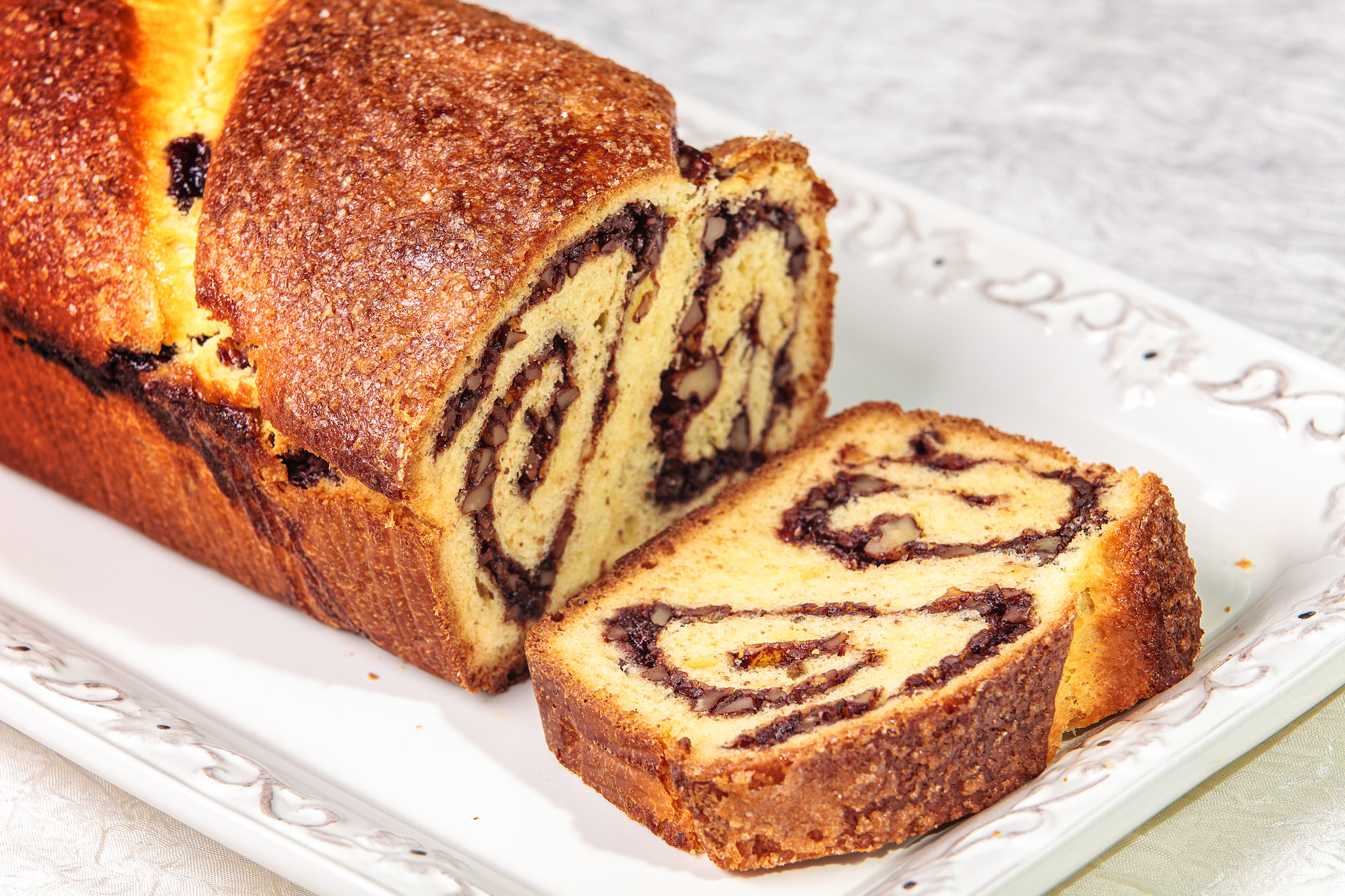 Cozonac, a traditional sweet bread, is a staple during Romanian holidays like Christmas and Easter.