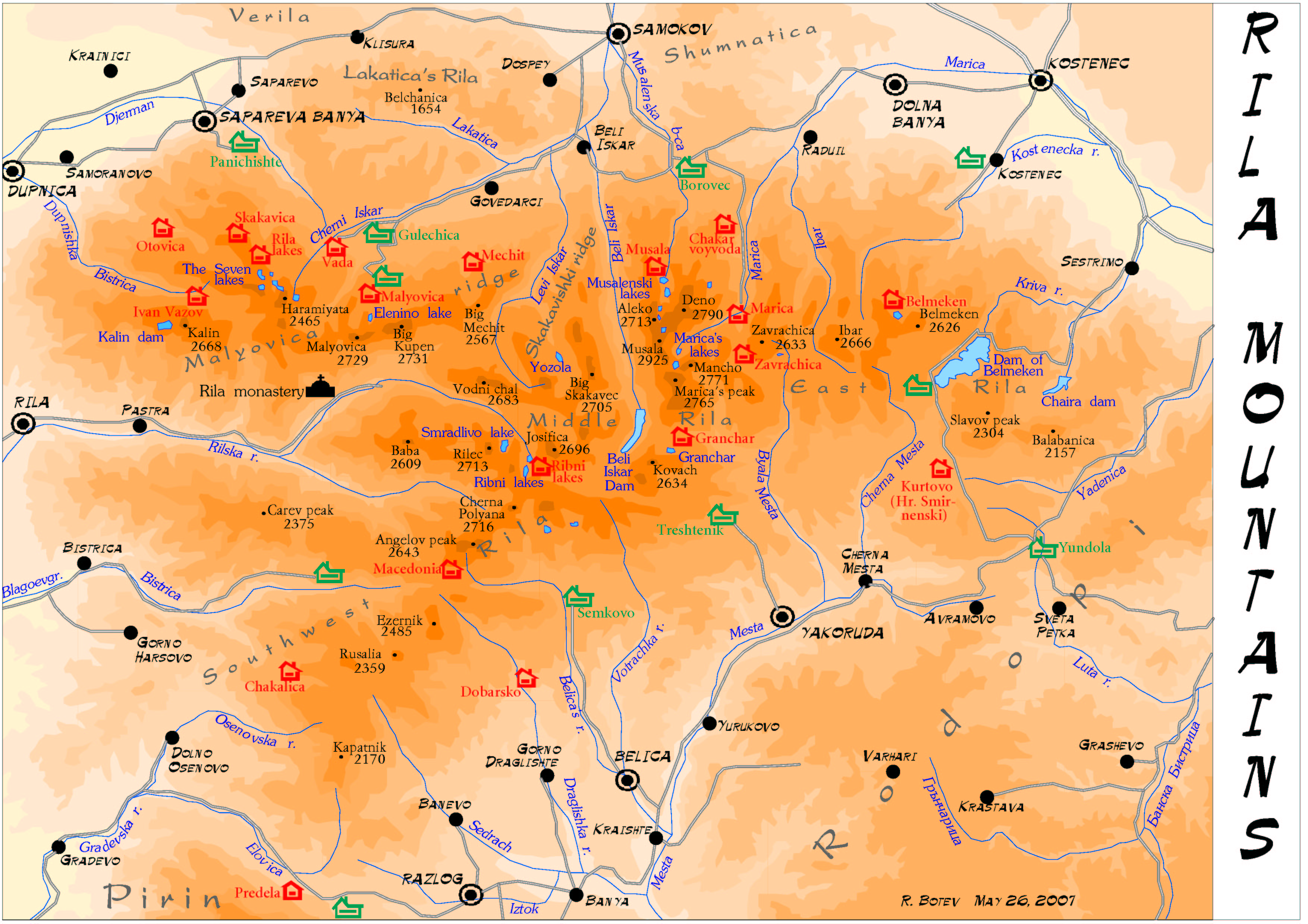 a map of Rila