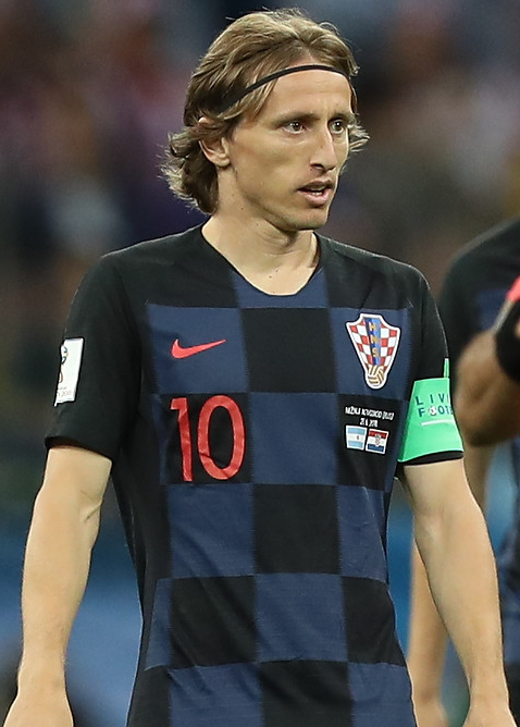 Luka Modrić, sering dianggap sebagai pemain bola sepak terbaik dalam sejarah Croatia.