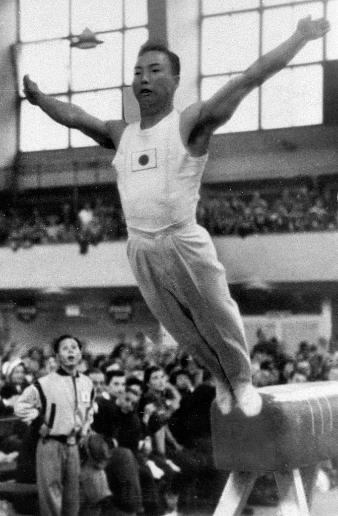 1952년 헬싱키 올림픽에 참가한 다케모토 마사오
