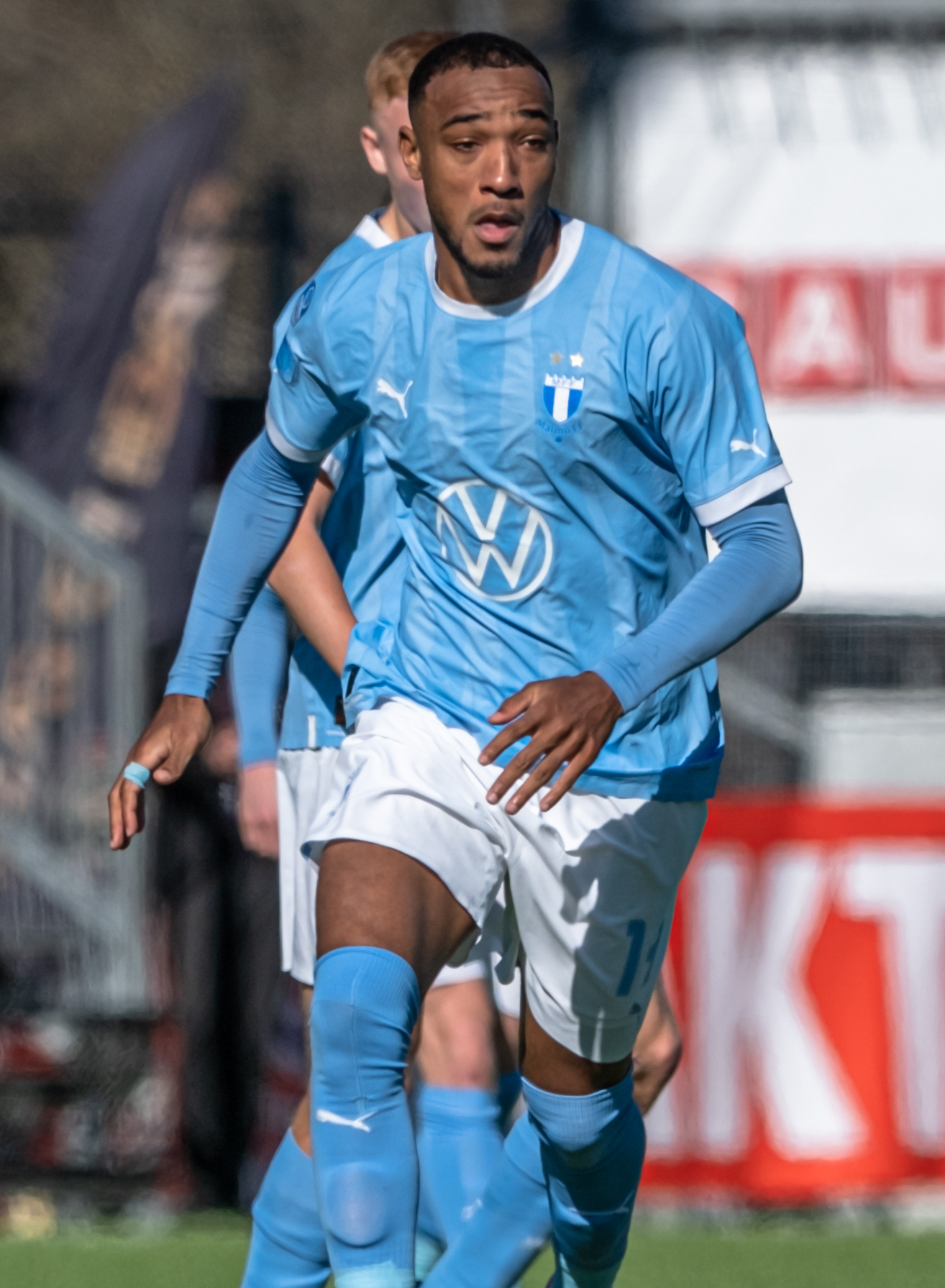 말뫼 FF 소속의 데릭 코닐리어스 (2023년)