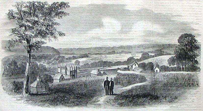 1865년에 묘사된 도버 제분소