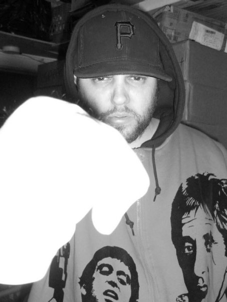 Necro wearing a Scarface hoddie.''<a href=