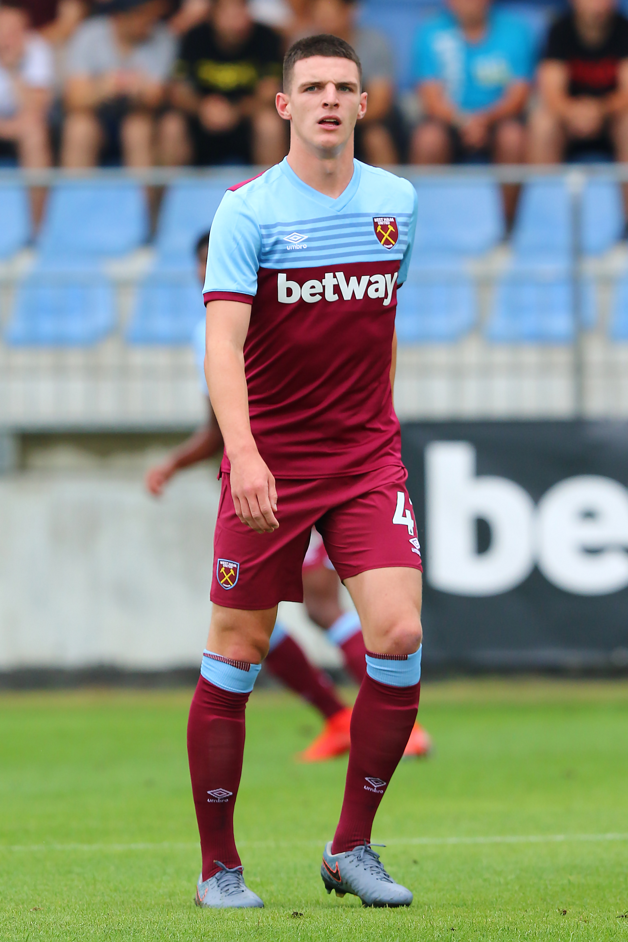 Rice bermain untuk West Ham United pada 2019