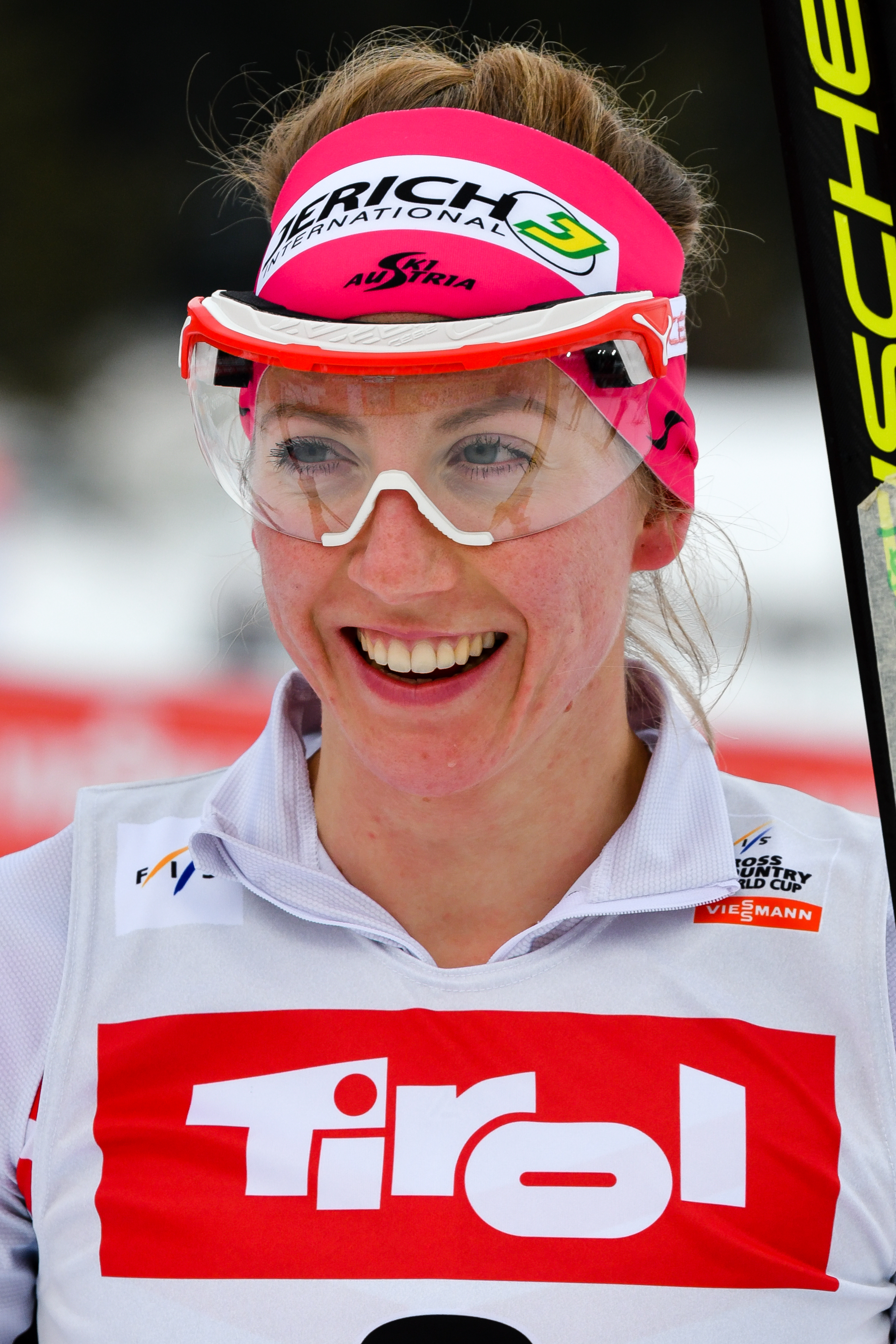 2018년 1월 제펠트에서 열린 FIS 월드컵 대회에 참가한 테레자 슈타들로버
