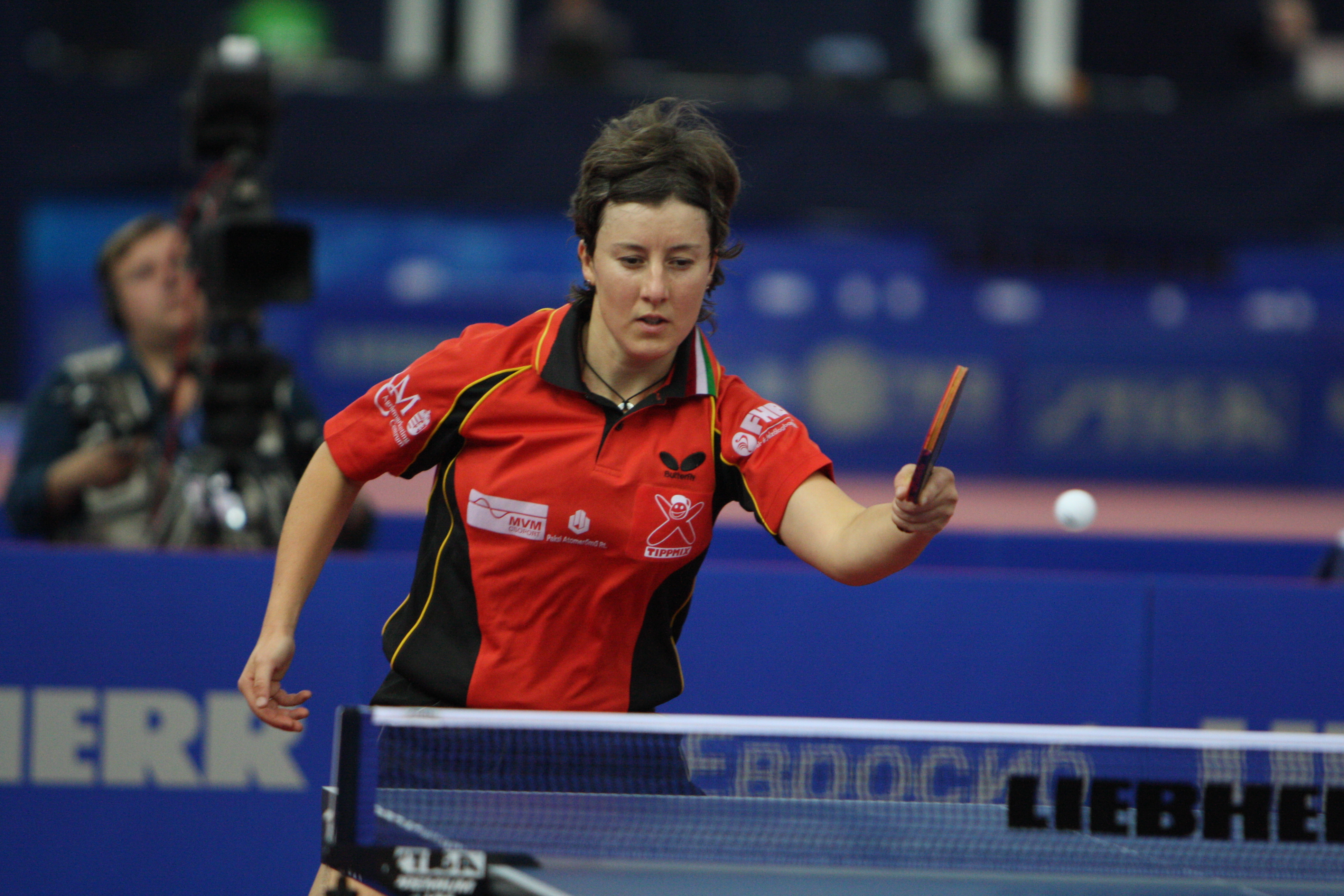 헝가리의 탁구 선수 토트 크리스티나.