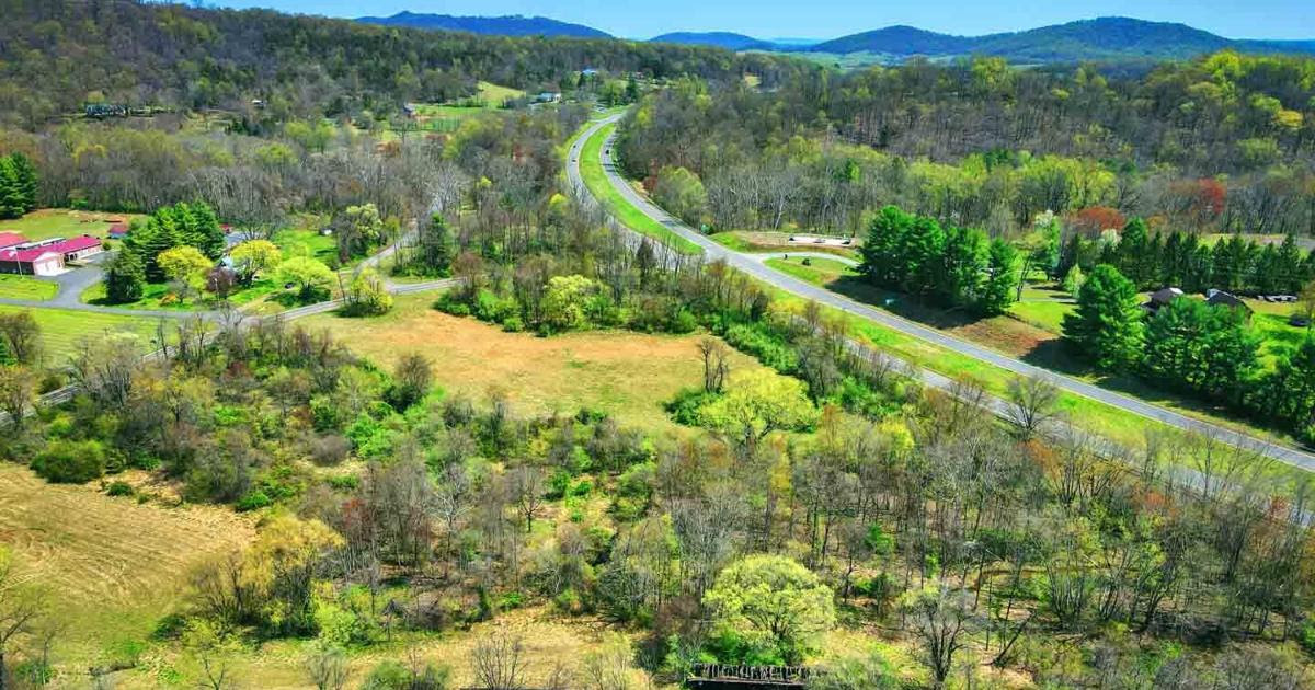 버지니아주 래퍼핸녹 군 일부의 항공 사진