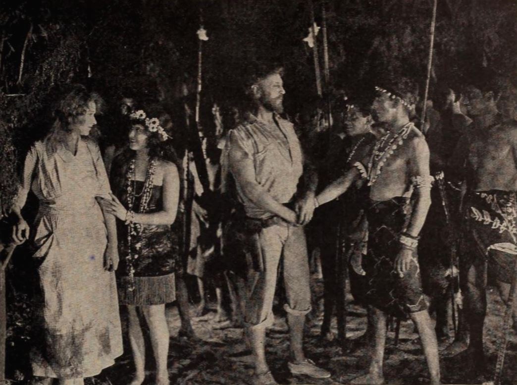 1920년 영화 《야수의 주인》의 스틸컷에 등장한 리빙스턴