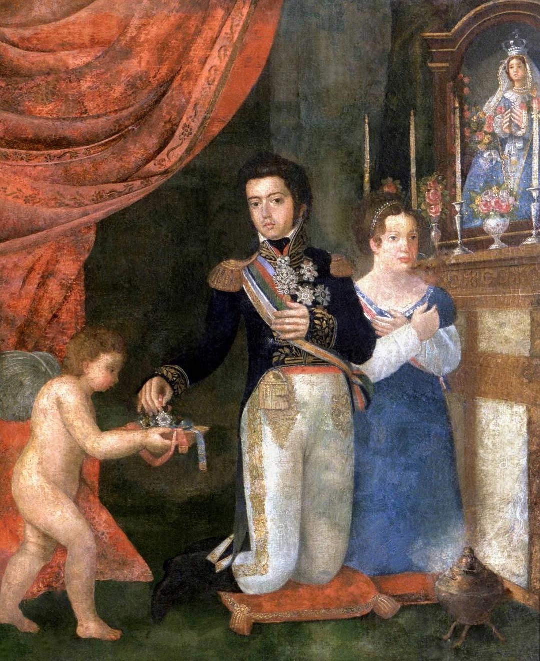 Alegori perkahwinan Pedro, Putera Diraja dan Puteri Maria Leopoldina, 1817.