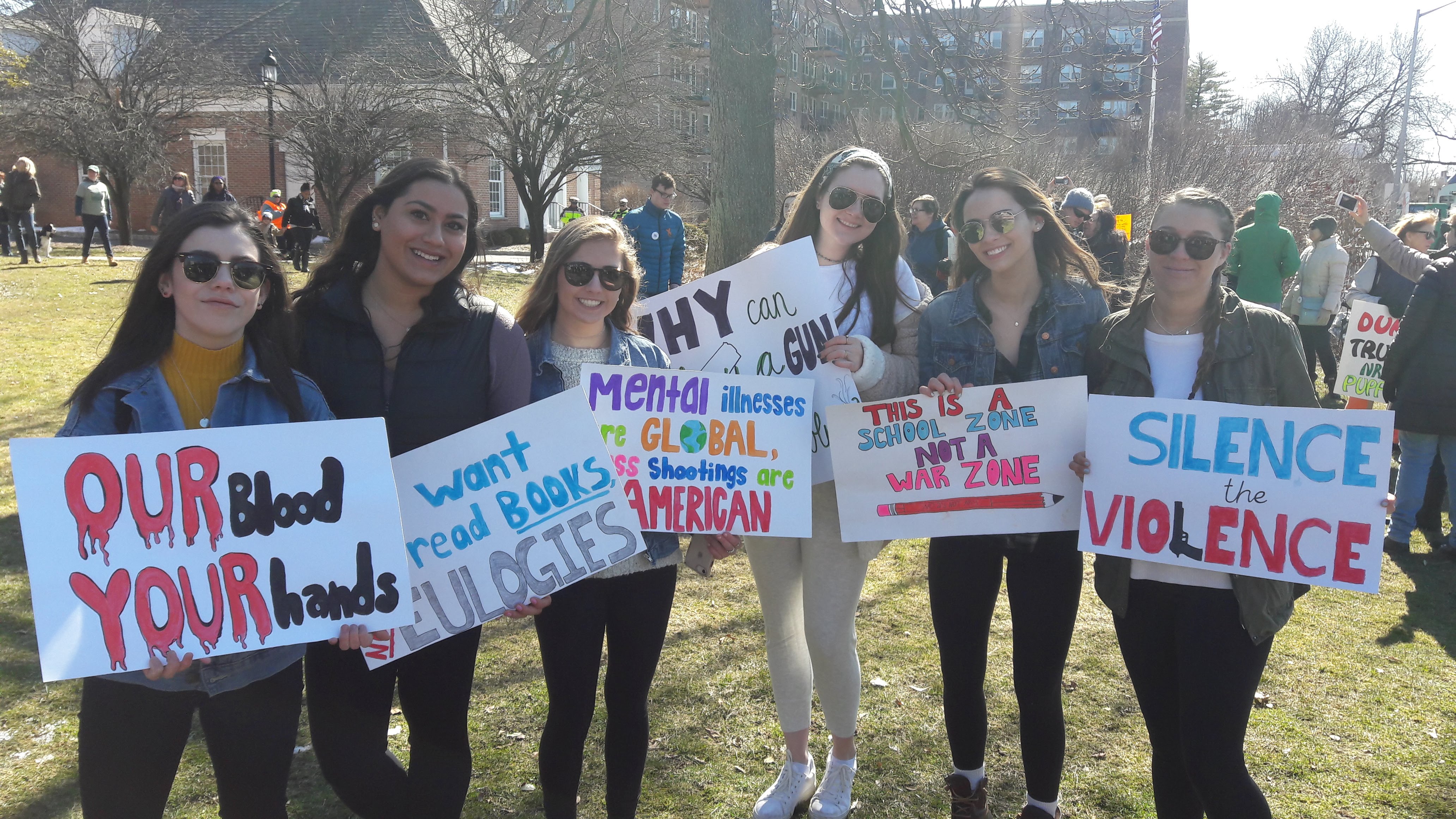 뉴저지주 모리스타운에서 열린 집회