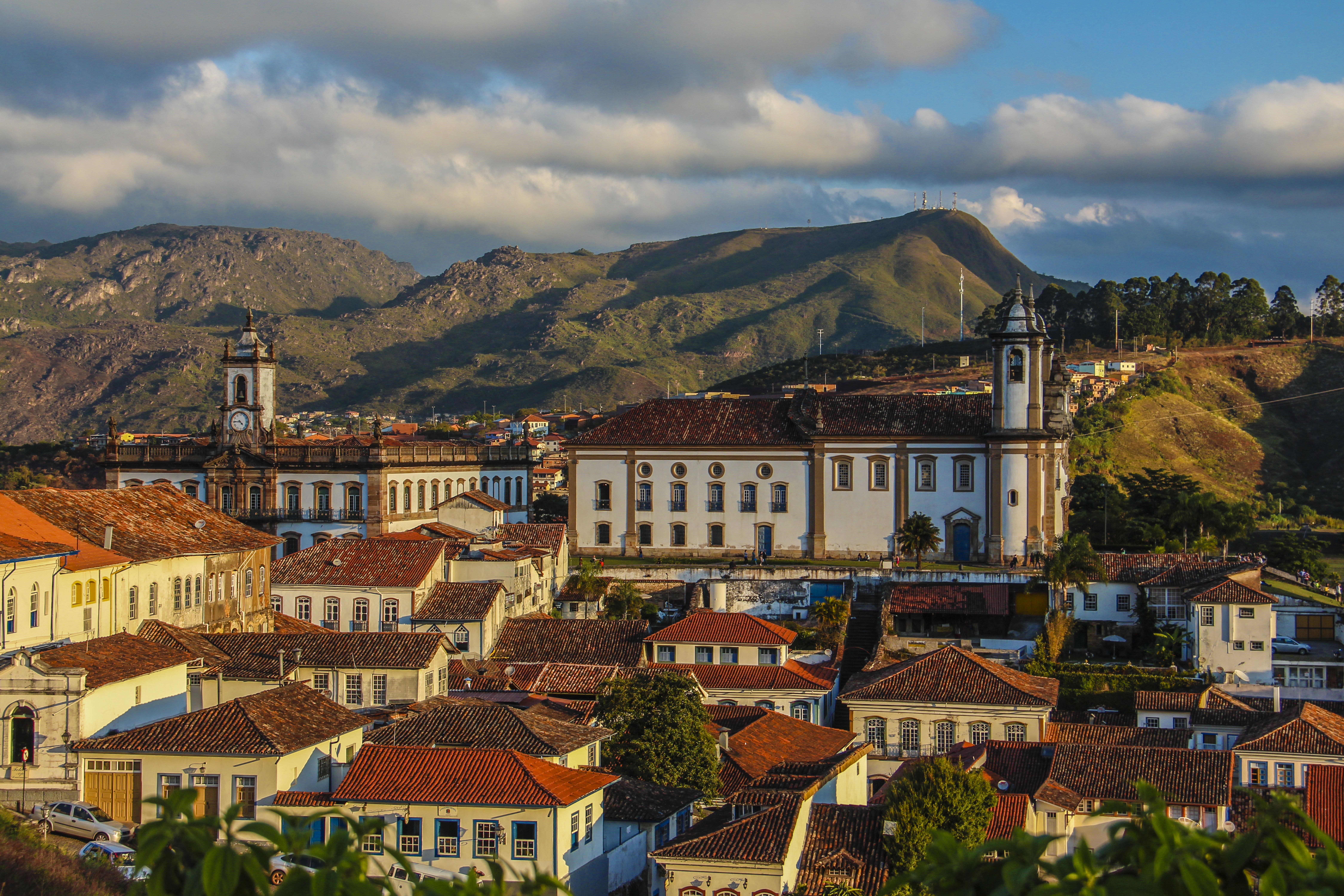 Ouro Preto, Minas Gerais, was the center of the Brazilian Gold Rush and was designated a World Heritage Site by UNESCO due to its Baroque colonial architecture.