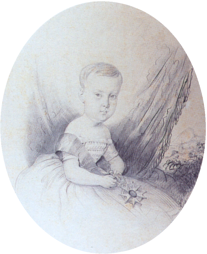 1845년 아폰수 황태자의 스케치