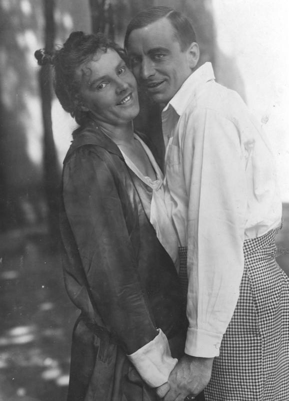 레오폴디네 콘스탄틴과 쿠르트 괴츠 (1917년)