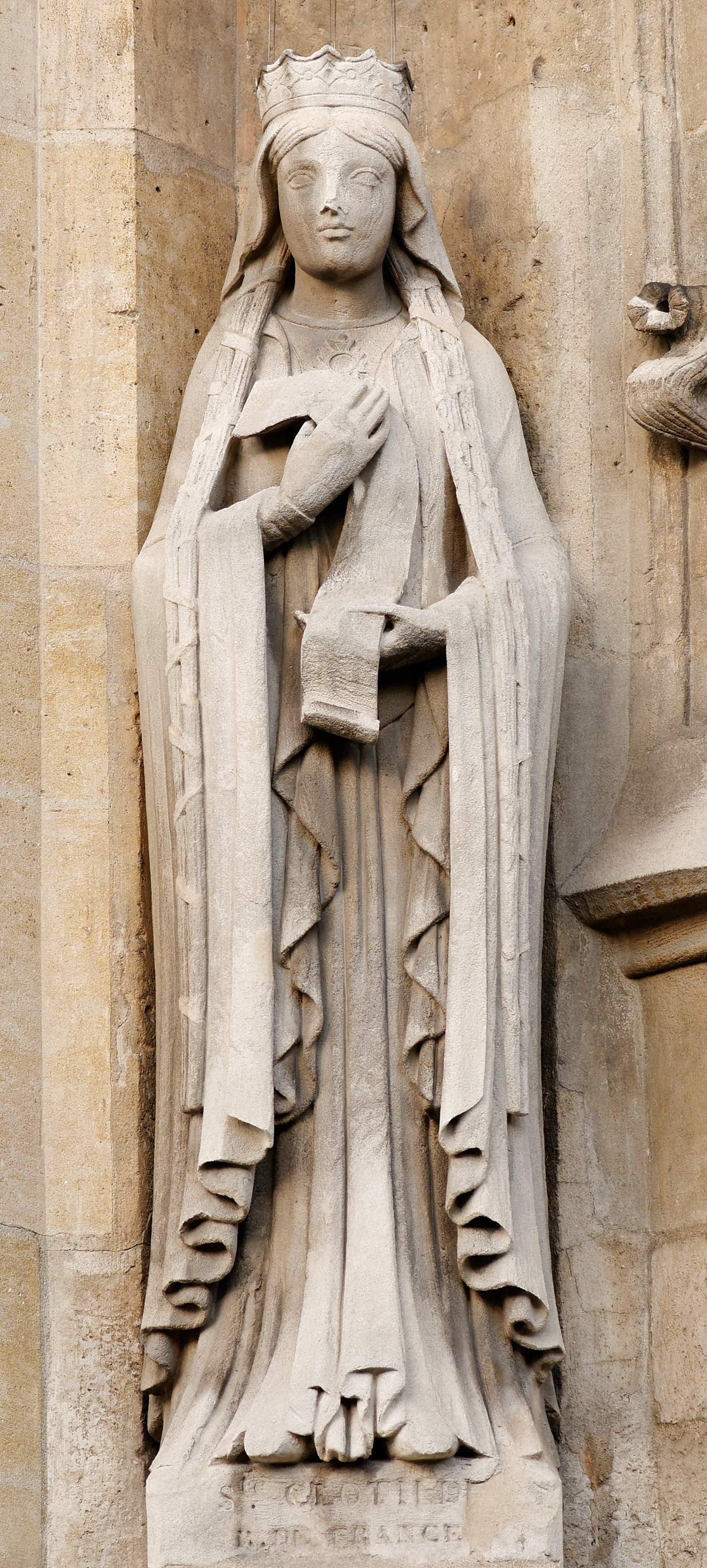 Statue of Saint Clotilde in Saint-Germain l'Auxerrois