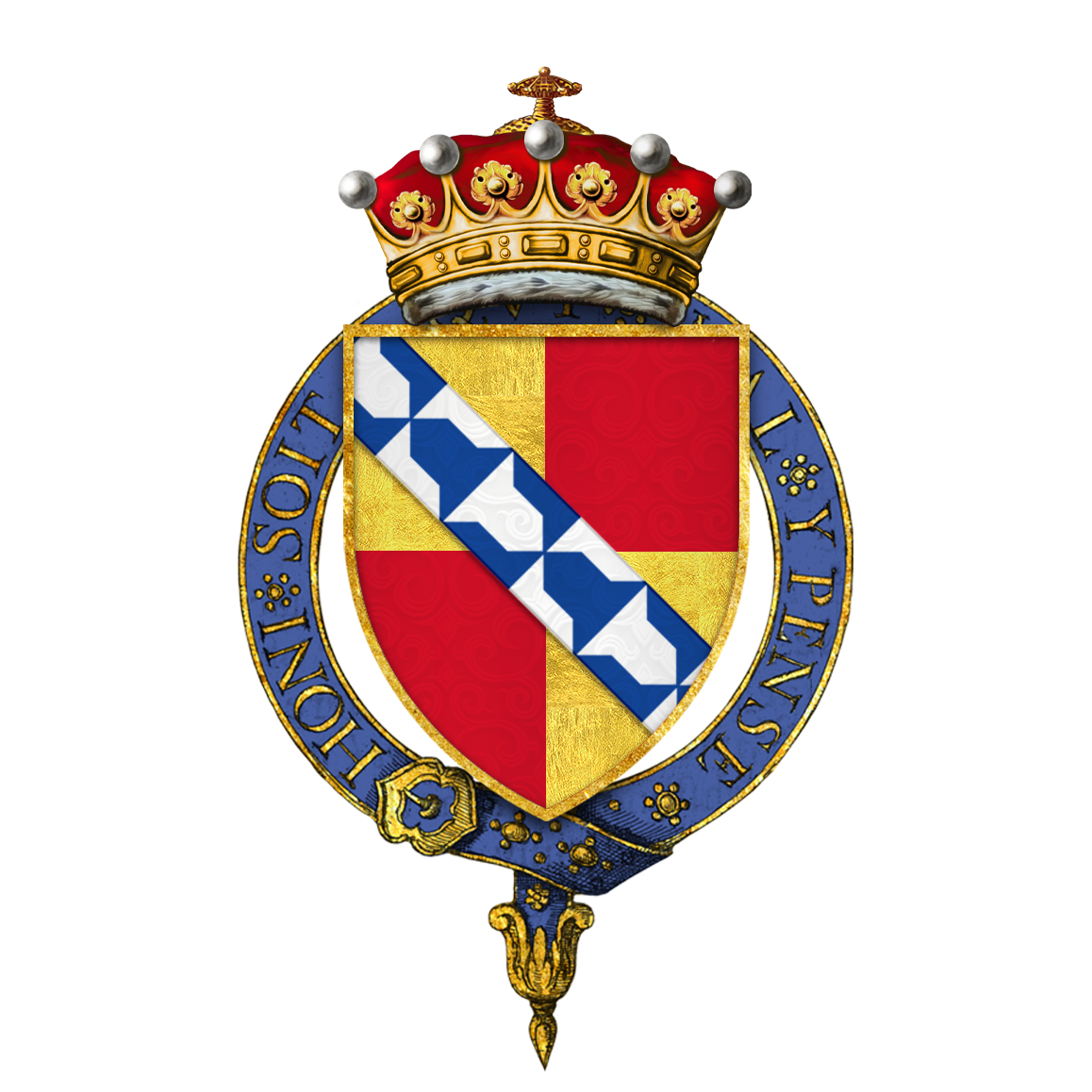 Arms of Sir Thomas Sackville, 1st Earl of Dorset.