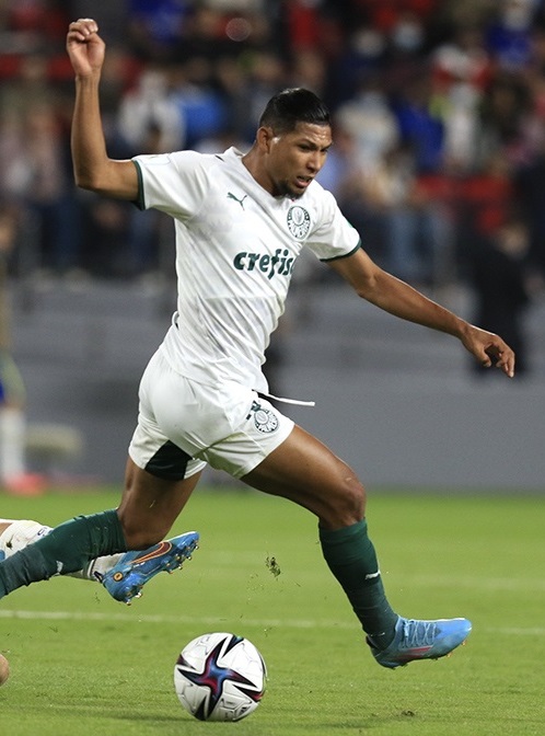 Rony with Palmeiras at the 2021 FIFA Club World Cup