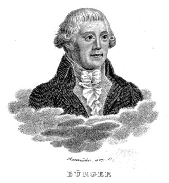 고트프리트 아우구스트 뷔르거의 초상