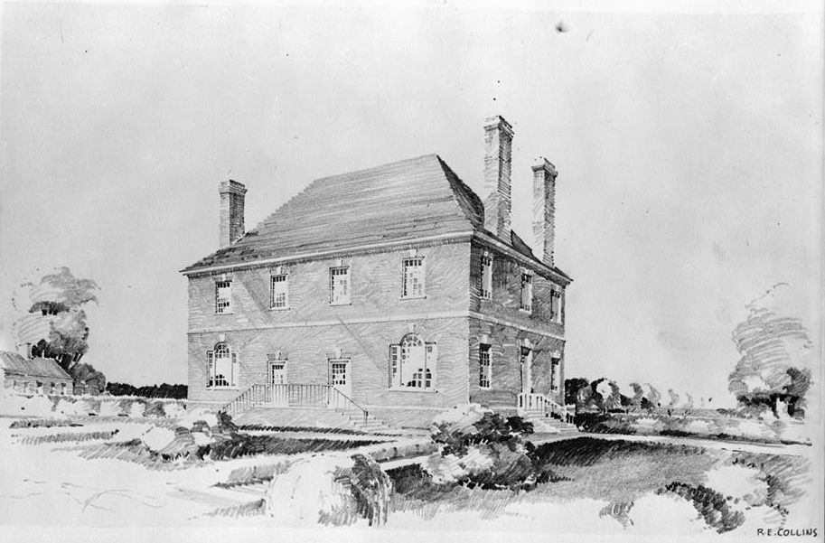 노미니 홀, 웨스트모얼랜드 군에 있는 카터 가문의 농장으로, 1730년 로버트 