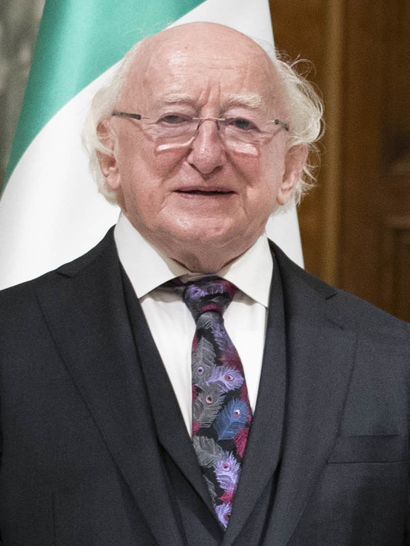 Michael D. Higgins, Presiden Ireland semasa (sehingga 2024).