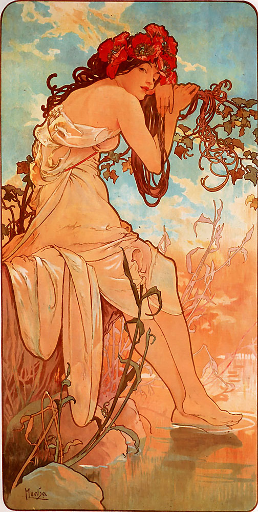 Musim Panas oleh Alphonse Mucha