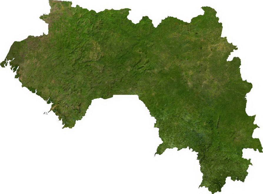 Citra satelit Guinea