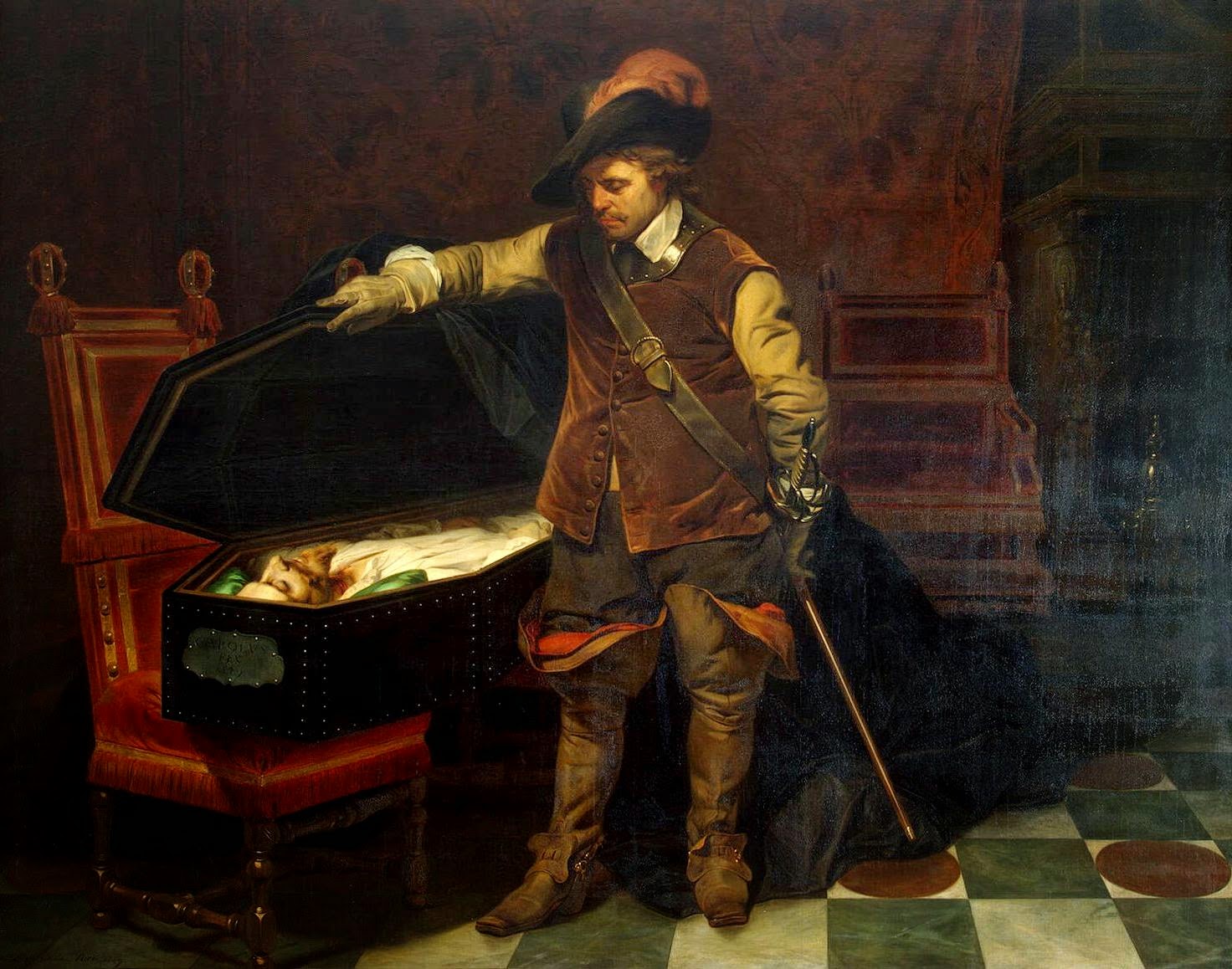 Cromwell được cho là đã đến chỗ thi thể Charles, nói rằng 