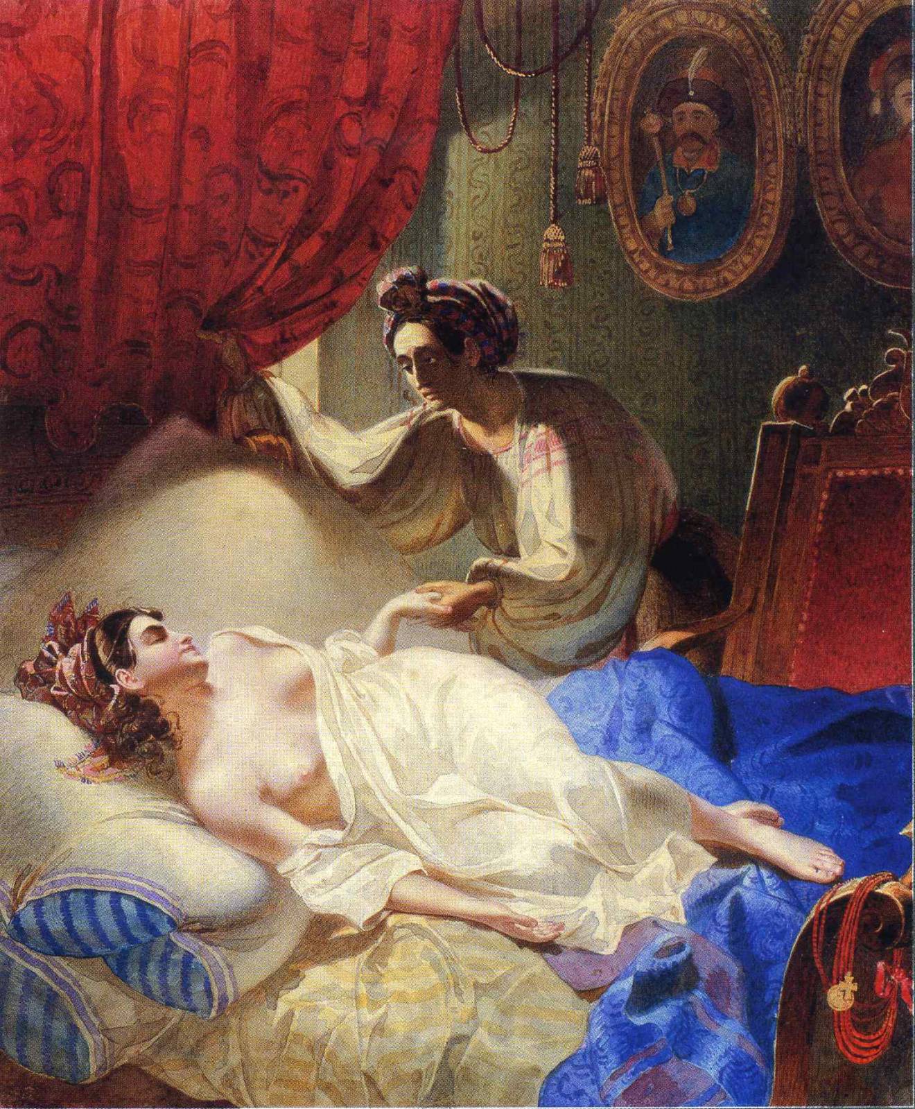 Dream, 1840, an illustration for Poltava (poem).